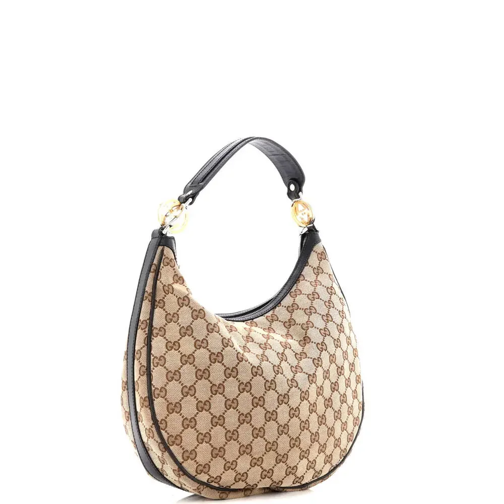 Gucci Twins Hobo Gg Canvas Medium #169358G91B - Picture 3 of 8